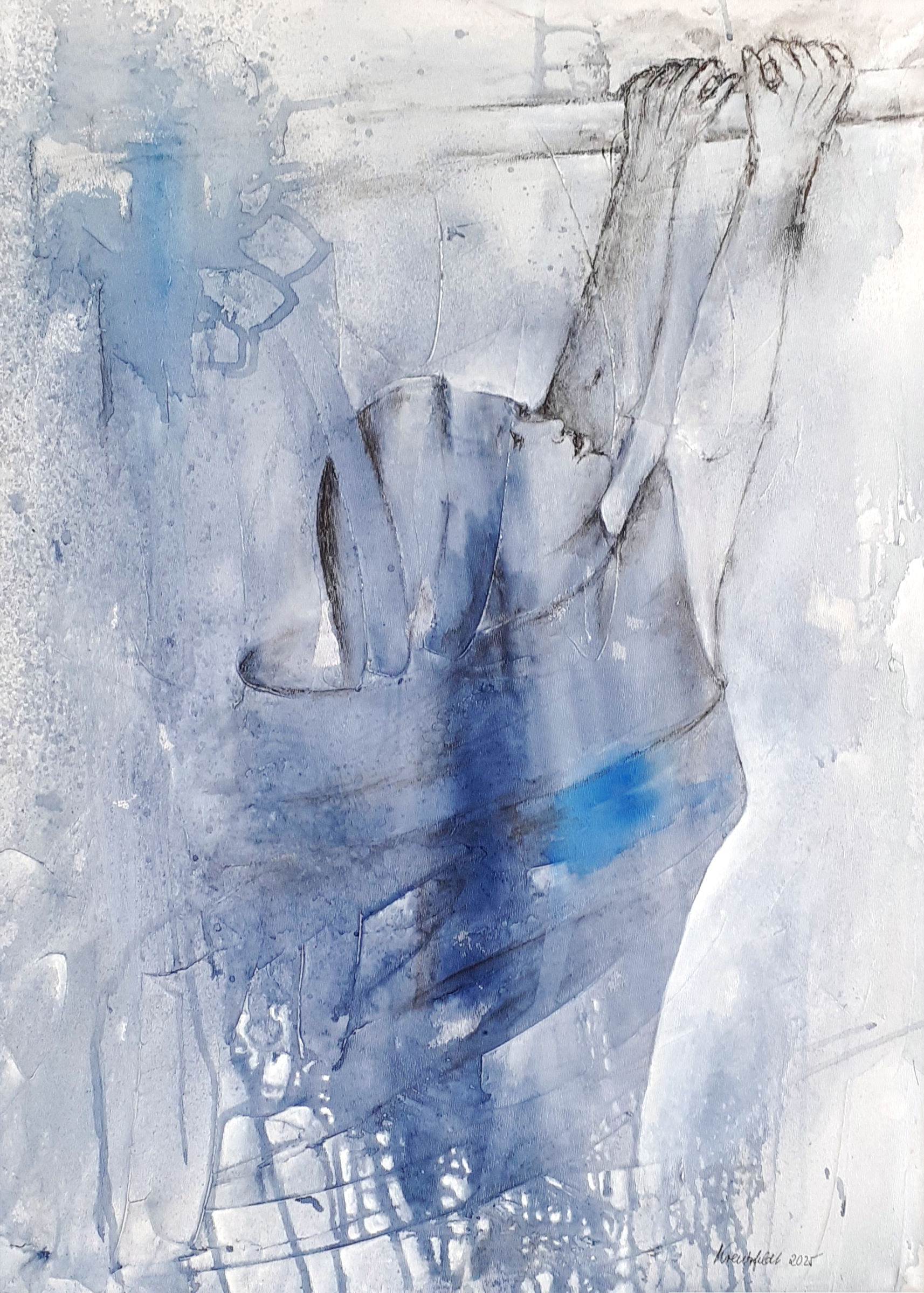 Corona-Blues, 2021, 80 x 60 cm